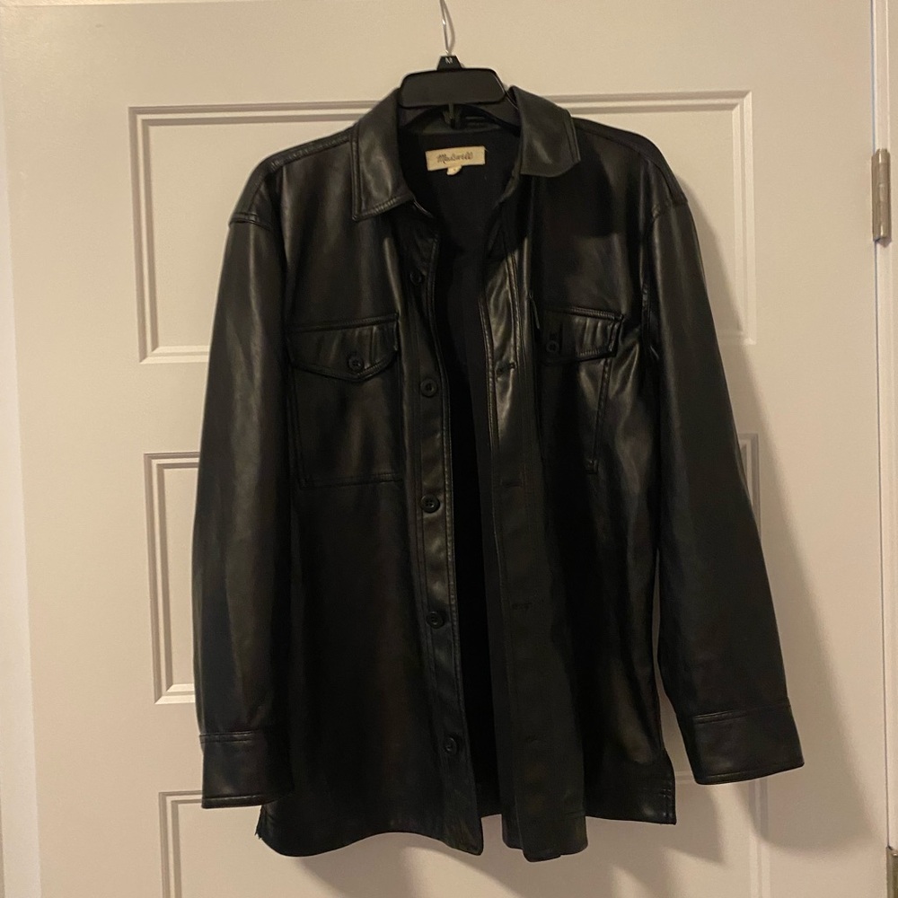 Faux Black Leather jacket